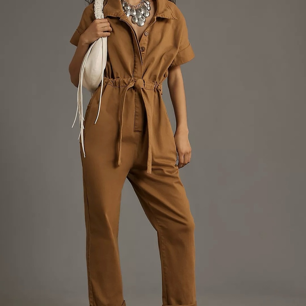 Pilcro Brown Jumpsuit